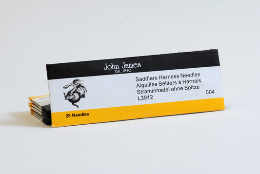 John James Harness Needles for saddle stitching leather size 004 - Hunterwood NZ