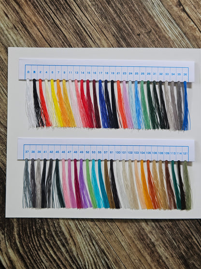 Vinymo MBT Official Thread Guide showing left side colour options - Hunterwood NZ